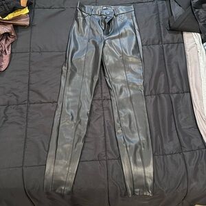 Black leather pants